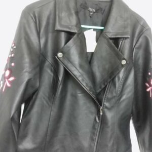 Guess - Los Angeles L Black Moto Faux Leather Jacket