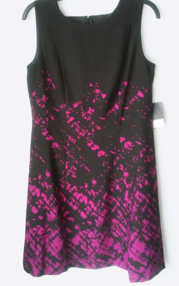 Nine West - Black-Purple Splotch Dress Gypsy Combo