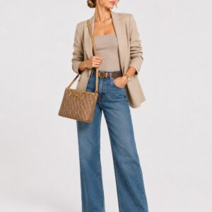 DKNY - Authentic Coated Logo Chino Gold Bag