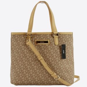 DKNY - Authentic Coated Logo Chino Gold Crossbody Bag