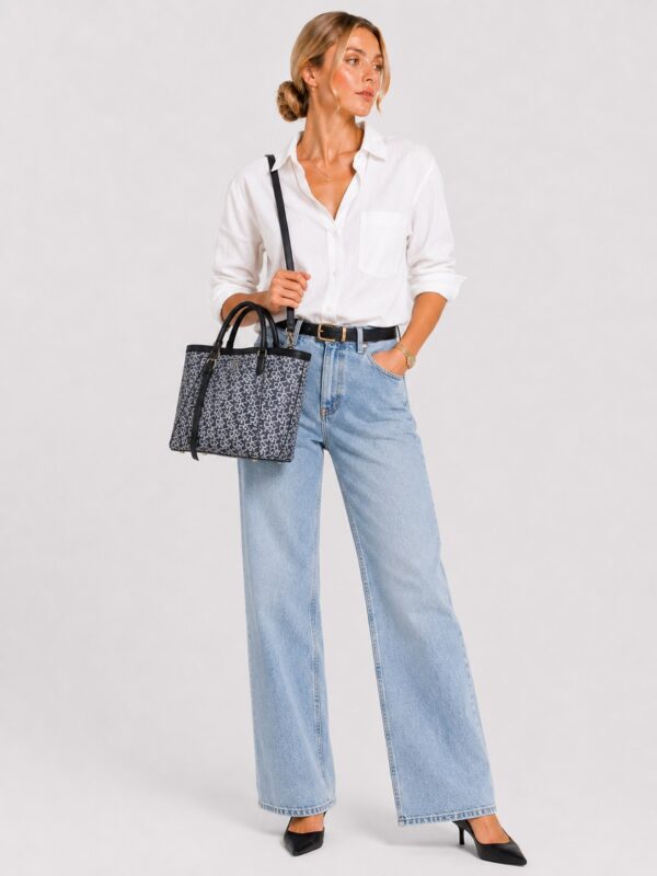 DKNY - Town & Country Navy-Black Vintage PU Tote