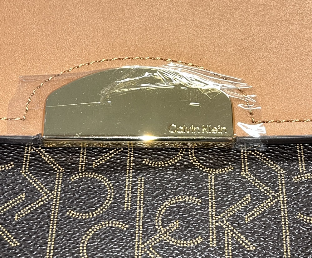 Calvin Klein – Brown Logo Straps Backpack - Image 5