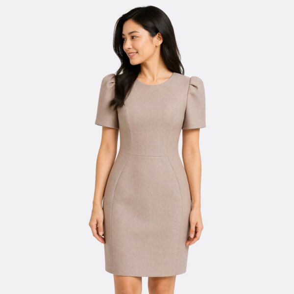 Calvin Klein - Scuba Short Sleeve Oyster Dress - Image 1