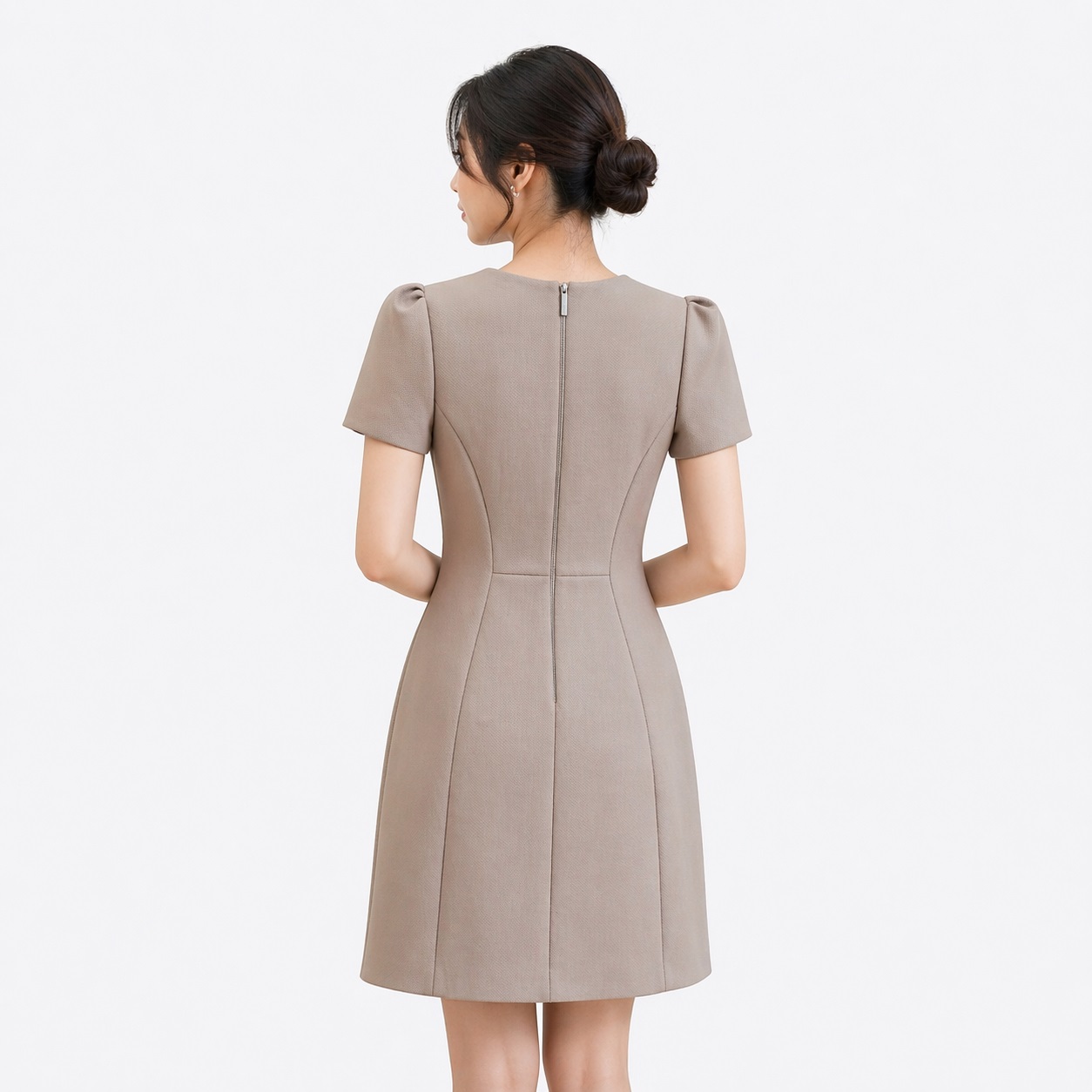 Calvin Klein - Scuba Short Sleeve Oyster Dress - Image 2