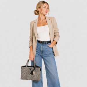 Guess – Jilian Black Multi Signature Medium Bag