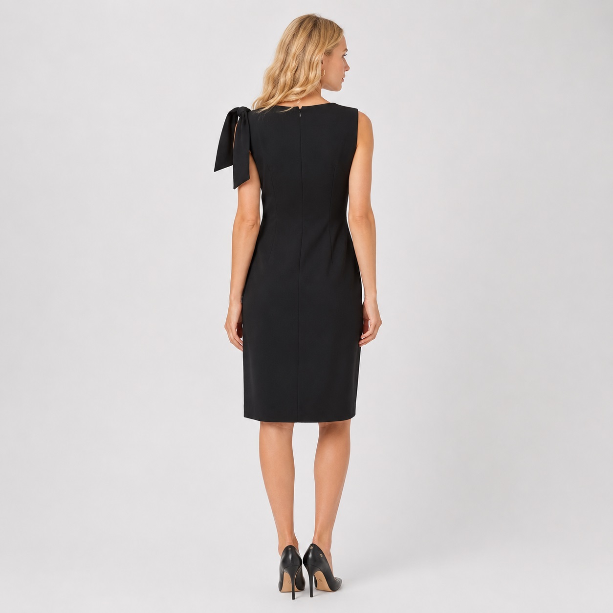 Calvin Klein - Black Bow on Shoulder Dress - Image 2