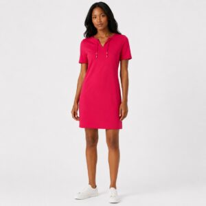 Calvin Klein - Lipstick T-Shirt Short Sleeve Dress