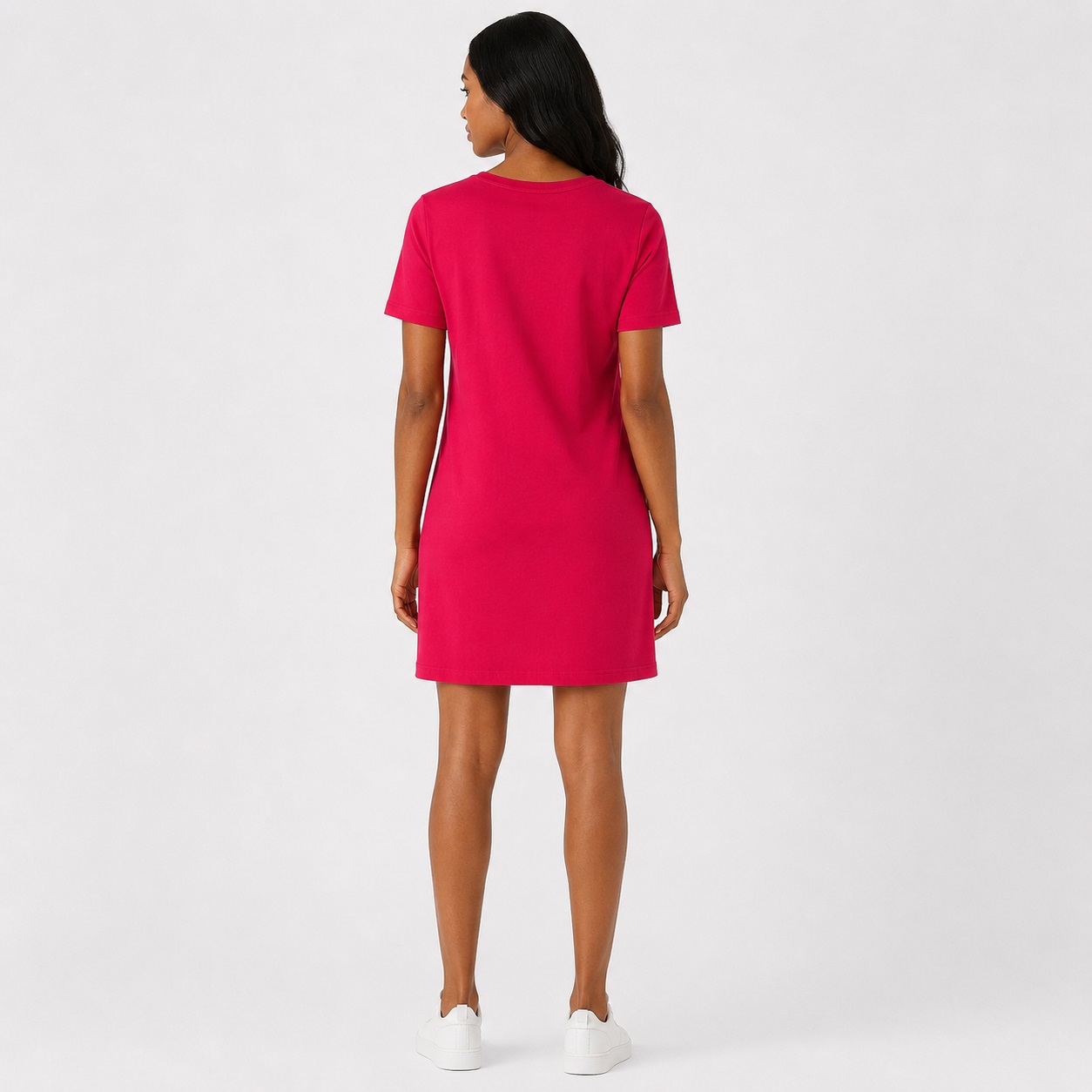 Calvin Klein - Lipstick T-Shirt Short Sleeve Dress - Image 2