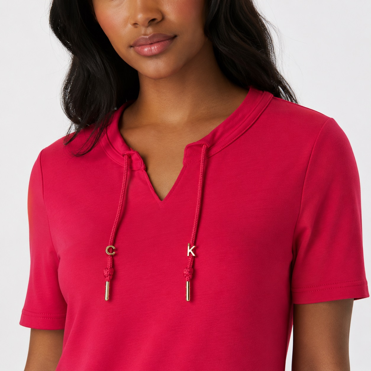 Calvin Klein - Lipstick T-Shirt Short Sleeve Dress - Image 3