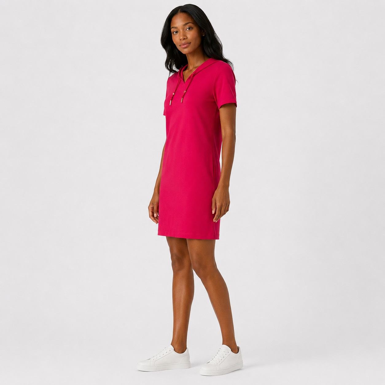 Calvin Klein - Lipstick T-Shirt Short Sleeve Dress - Image 6