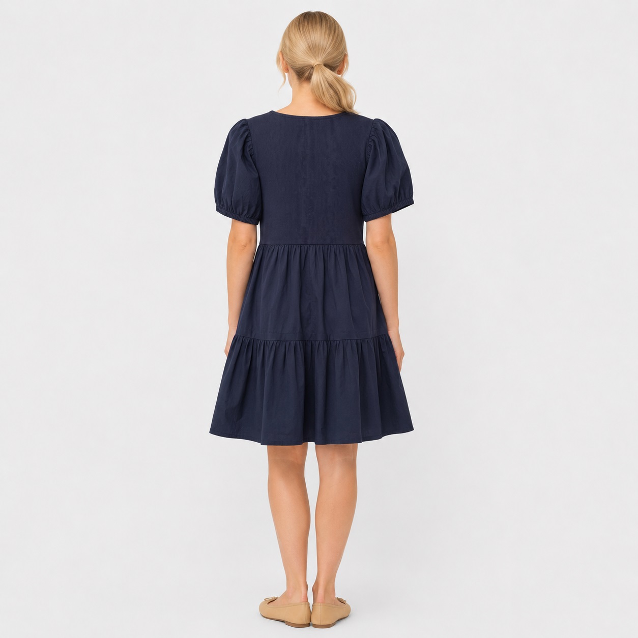 J. Crew - Navy Short Sleeve Knee Lenght Dress - Image 2