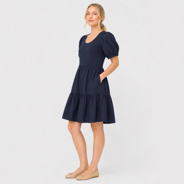 J. Crew - Navy Short Sleeve Knee Lenght Dress - Image 6