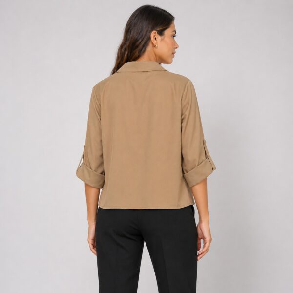 Michael Kors - Khaki QS640TIBD4 Dress Shirt - Image 2