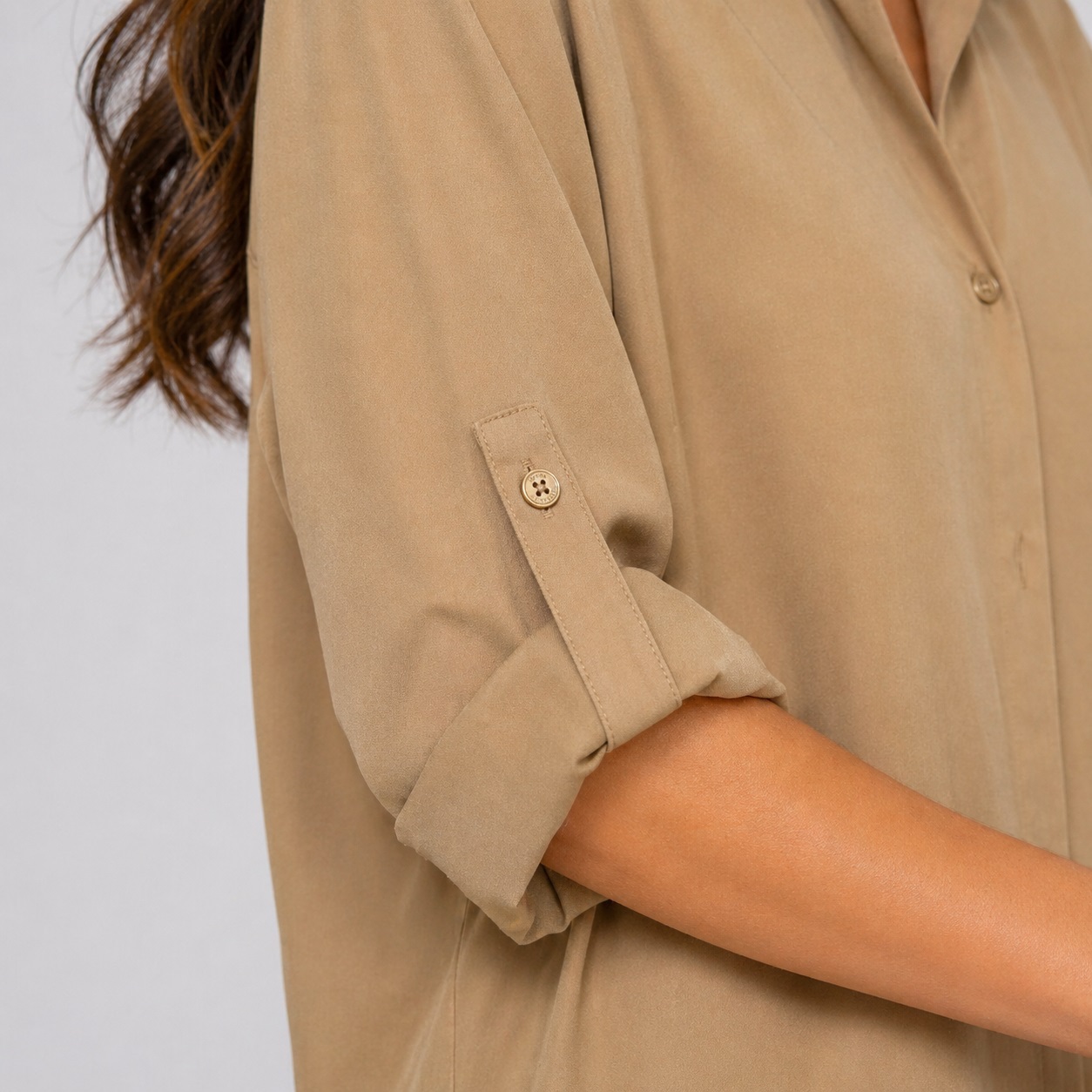 Michael Kors - Khaki QS640TIBD4 Dress Shirt - Image 4