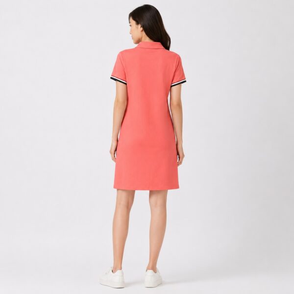 Tommy Hilfiger - Coral Short Sleeve Polo Dress - Image 5