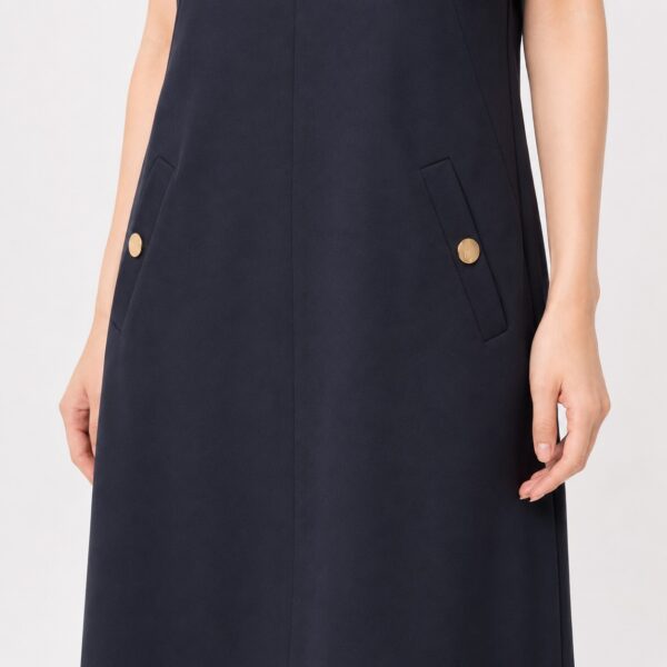 Tommy Hilfiger - Dark Navy Faux Pocket Dress - Image 4