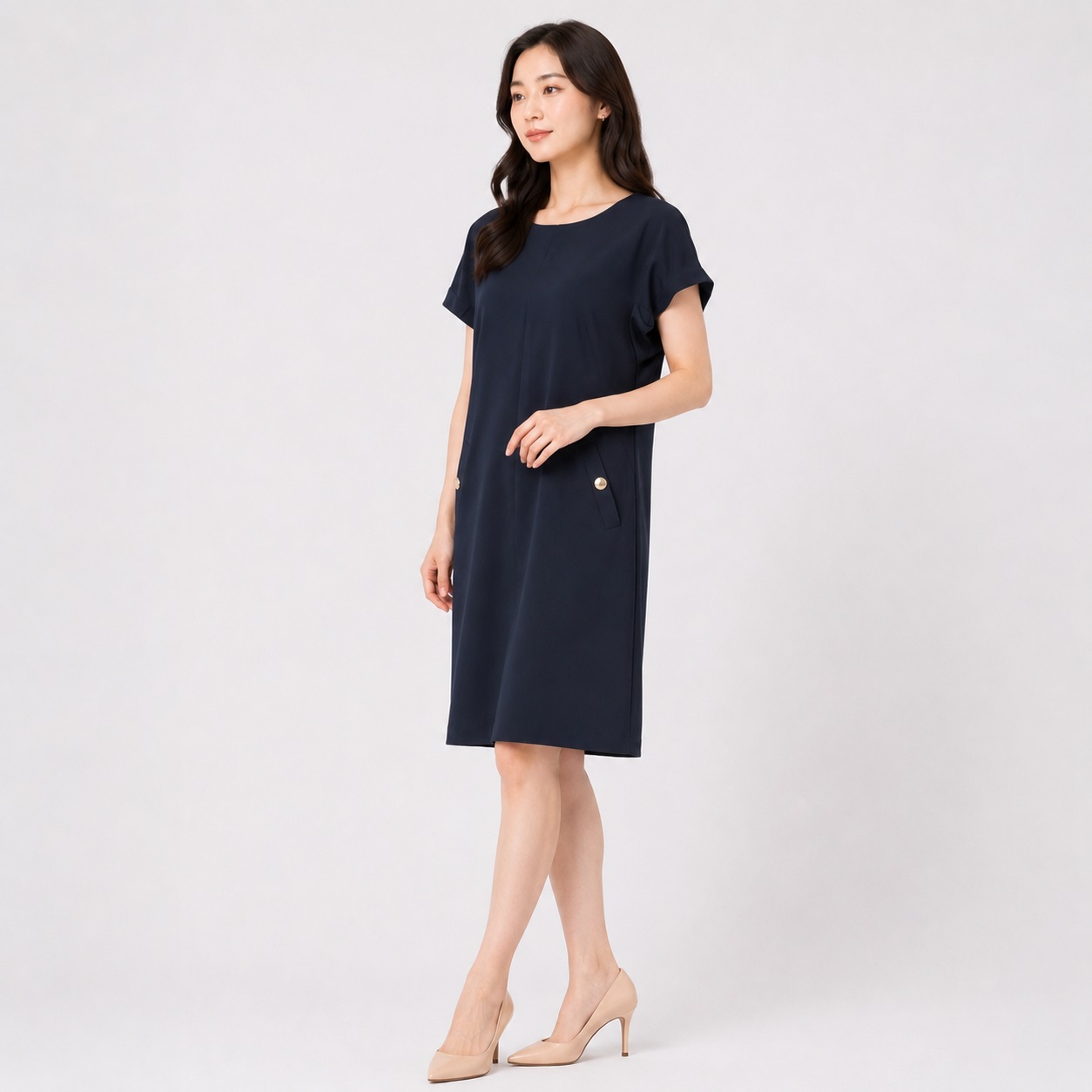 Tommy Hilfiger - Dark Navy Faux Pocket Dress - Image 6