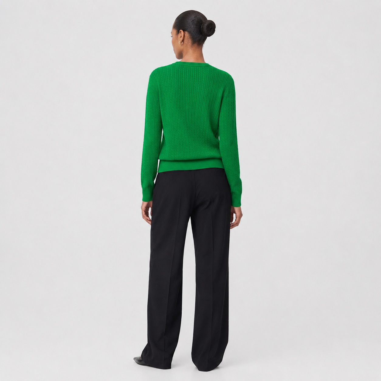 Tommy Hilfiger - Green Cable-Knit Sweater - Image 2