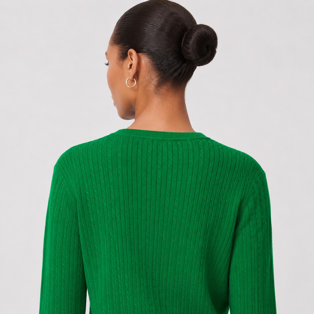 Tommy Hilfiger - Green Cable-Knit Sweater - Image 4