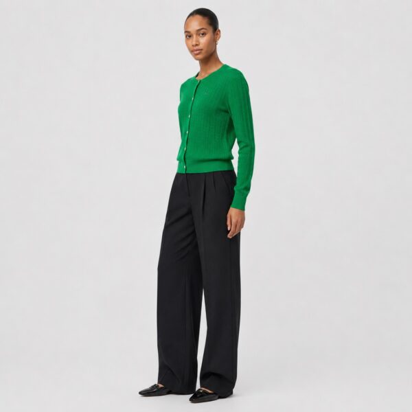 Tommy Hilfiger - Green Cable-Knit Sweater - Image 6