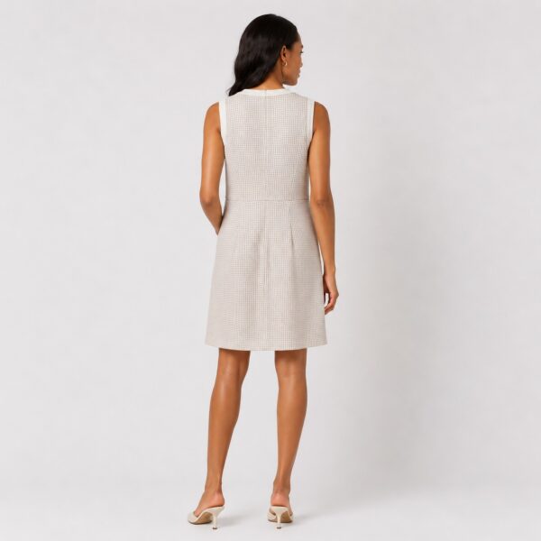 Tommy Hilfiger - Ivory-Khaki Sleeveless Dress - Image 2