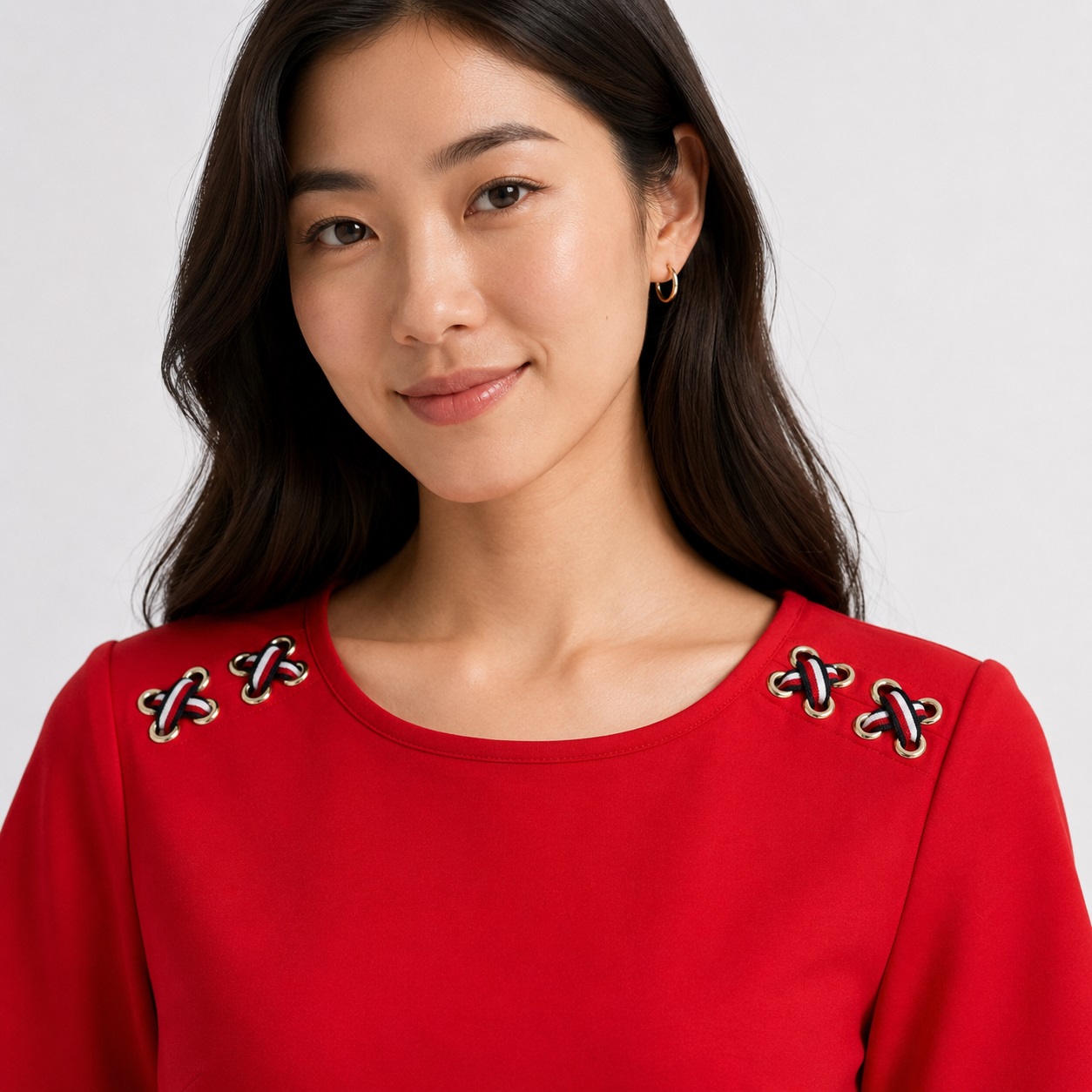 Tommy Hilfiger - Scarlet Red T-Shirt X Detail Dress - Image 2