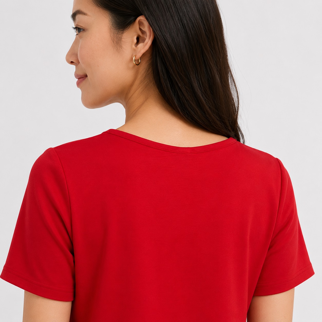 Tommy Hilfiger - Scarlet Red T-Shirt X Detail Dress - Image 4