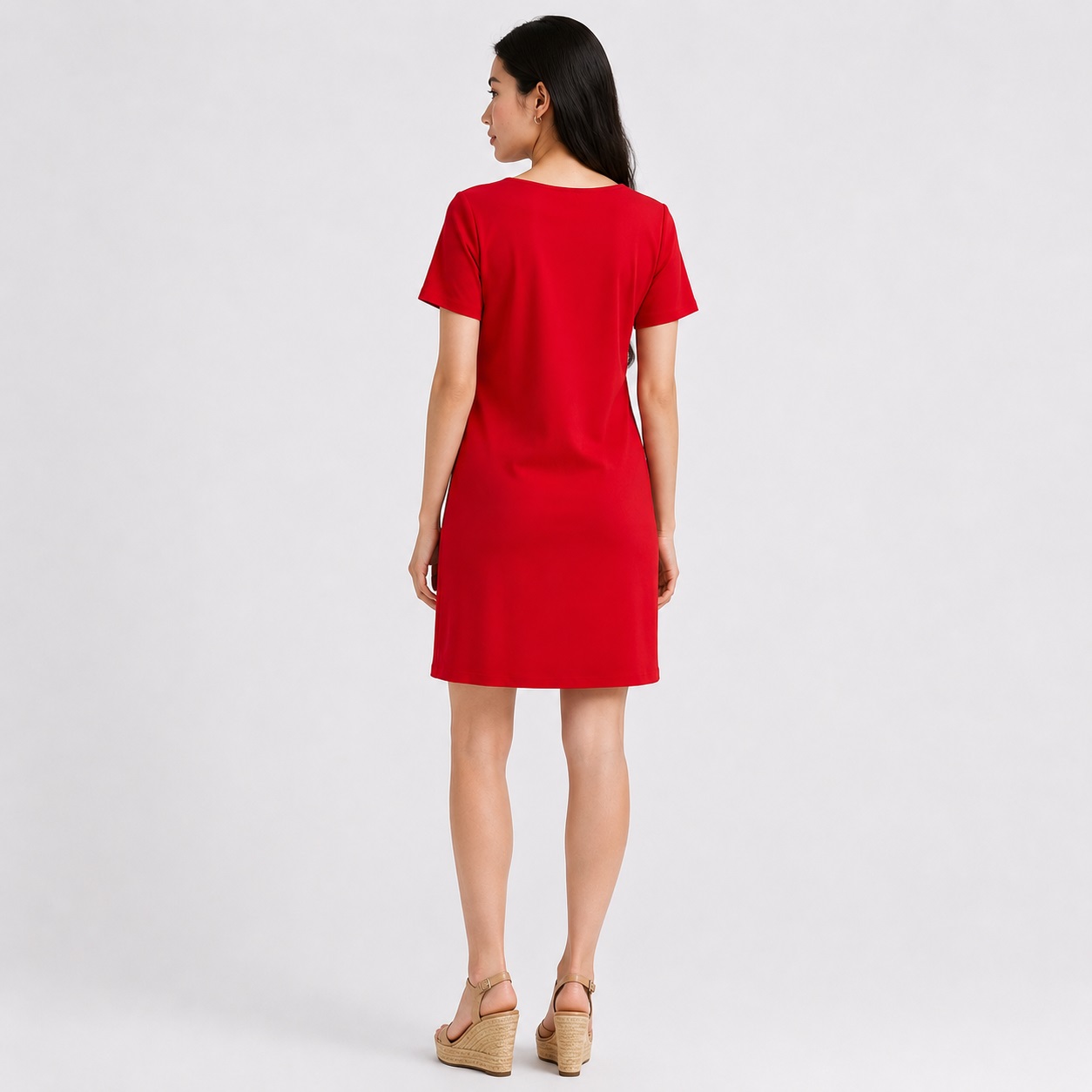 Tommy Hilfiger - Scarlet Red T-Shirt X Detail Dress - Image 5