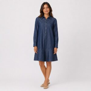 Tommy Hilfiger - Shirt Denim Half-Down Button Dress