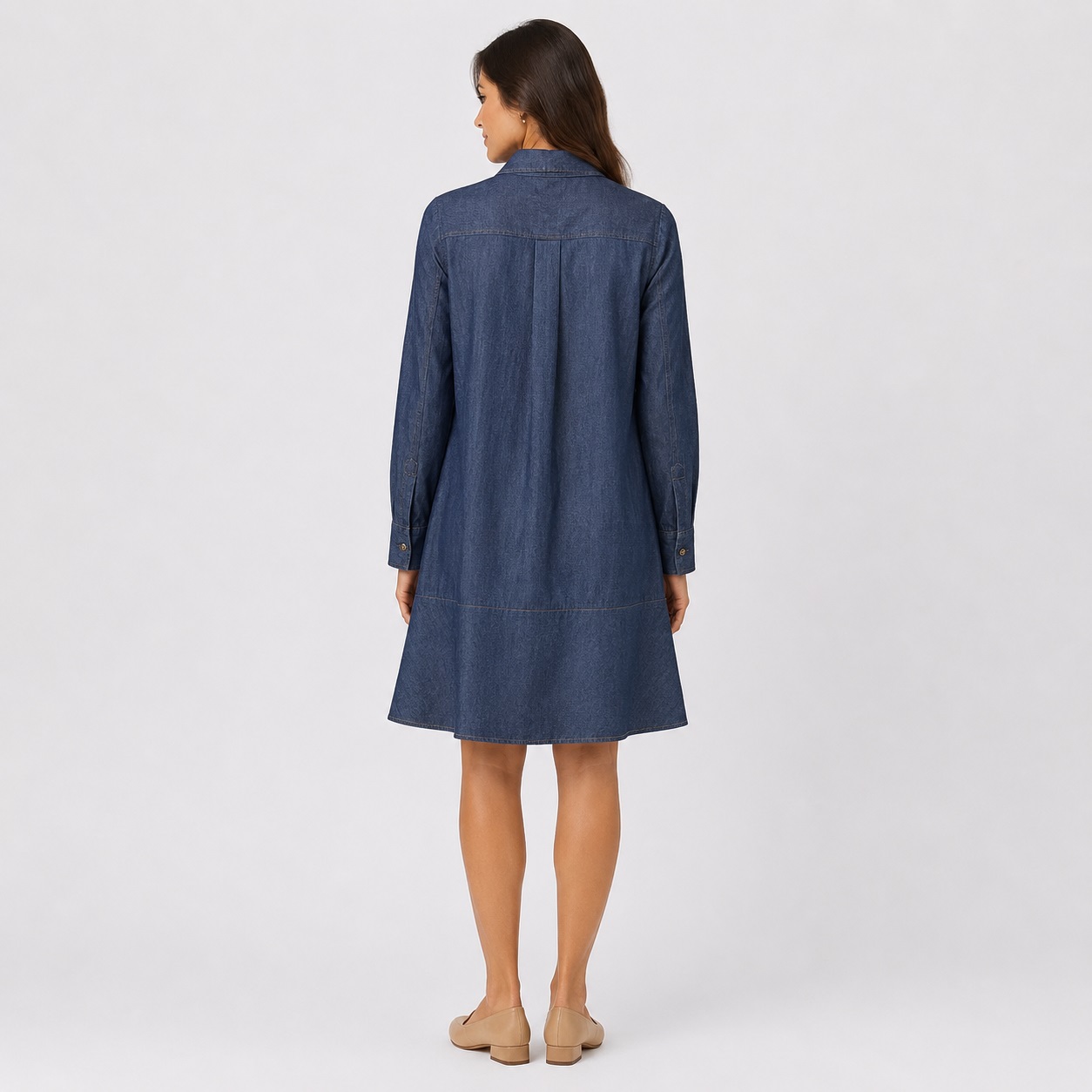 Tommy Hilfiger - Shirt Denim Half-Down Button Dress - Image 2