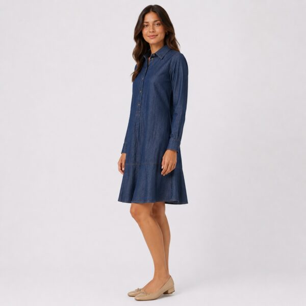 Tommy Hilfiger - Shirt Denim Half-Down Button Dress - Image 6
