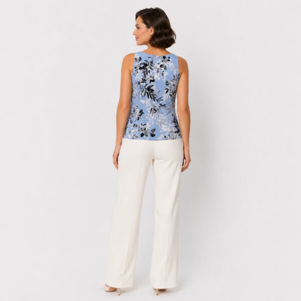 Calvin Klein - Blue Floral Twisted Straps Top - Image 5