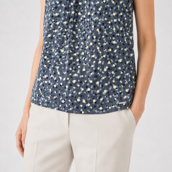 Calvin Klein - Gray Multicolor Dots Sleeveless Top - Image 4
