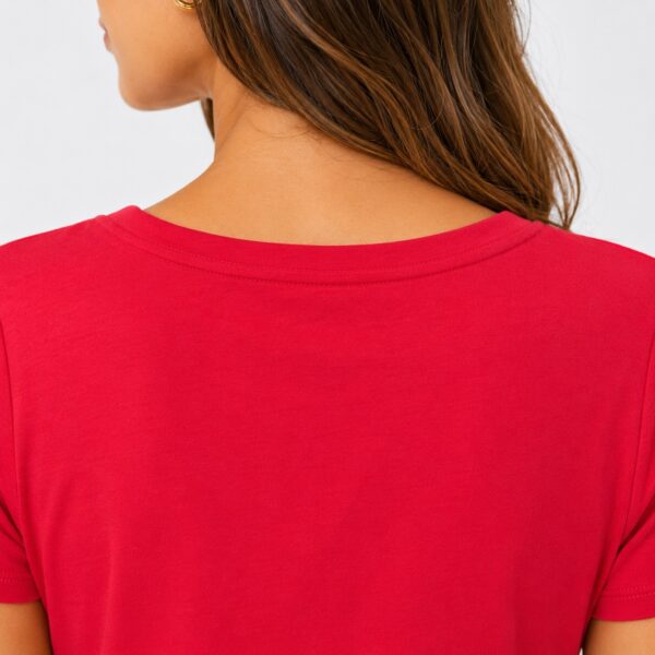 Calvin Klein - Watermelon V-Neck T-Shirt Dress - Image 4