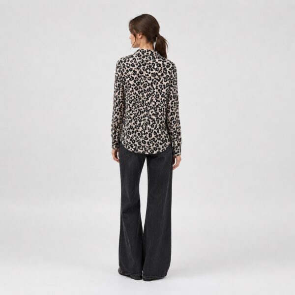 DKNY Jeans - Cheetah-Print Button Down Shirt - Image 5