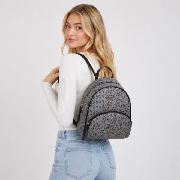 Guess - Jillian Signature Black Multi Backpack - Image 1
