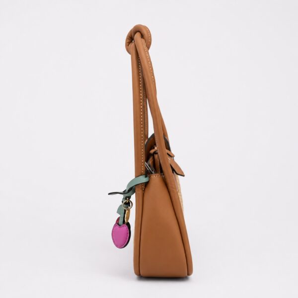 Nine West - Azura Mini Natural/Brandy Shoulder Bag - Image 3