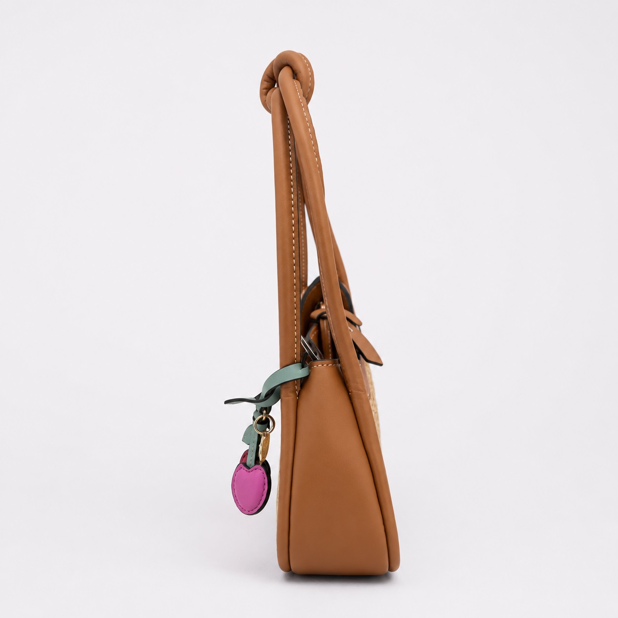 Nine West - Azura Mini Natural/Brandy Shoulder Bag - Image 3