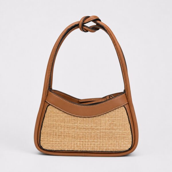 Nine West - Azura Mini Natural/Brandy Shoulder Bag - Image 4