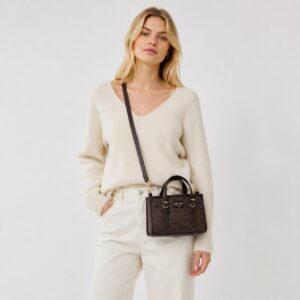 Nine West - Julietta Mini Brown Crossbody Bag