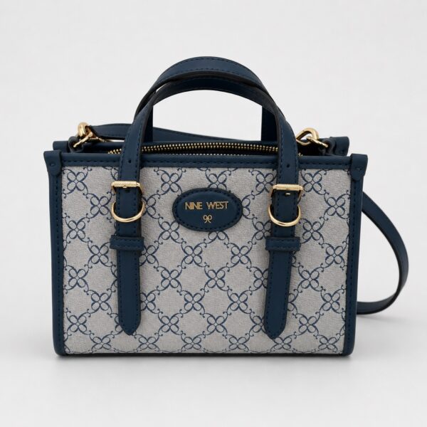 Nine West - Julietta Mini Navy Logo Crossbody Bag - Image 2