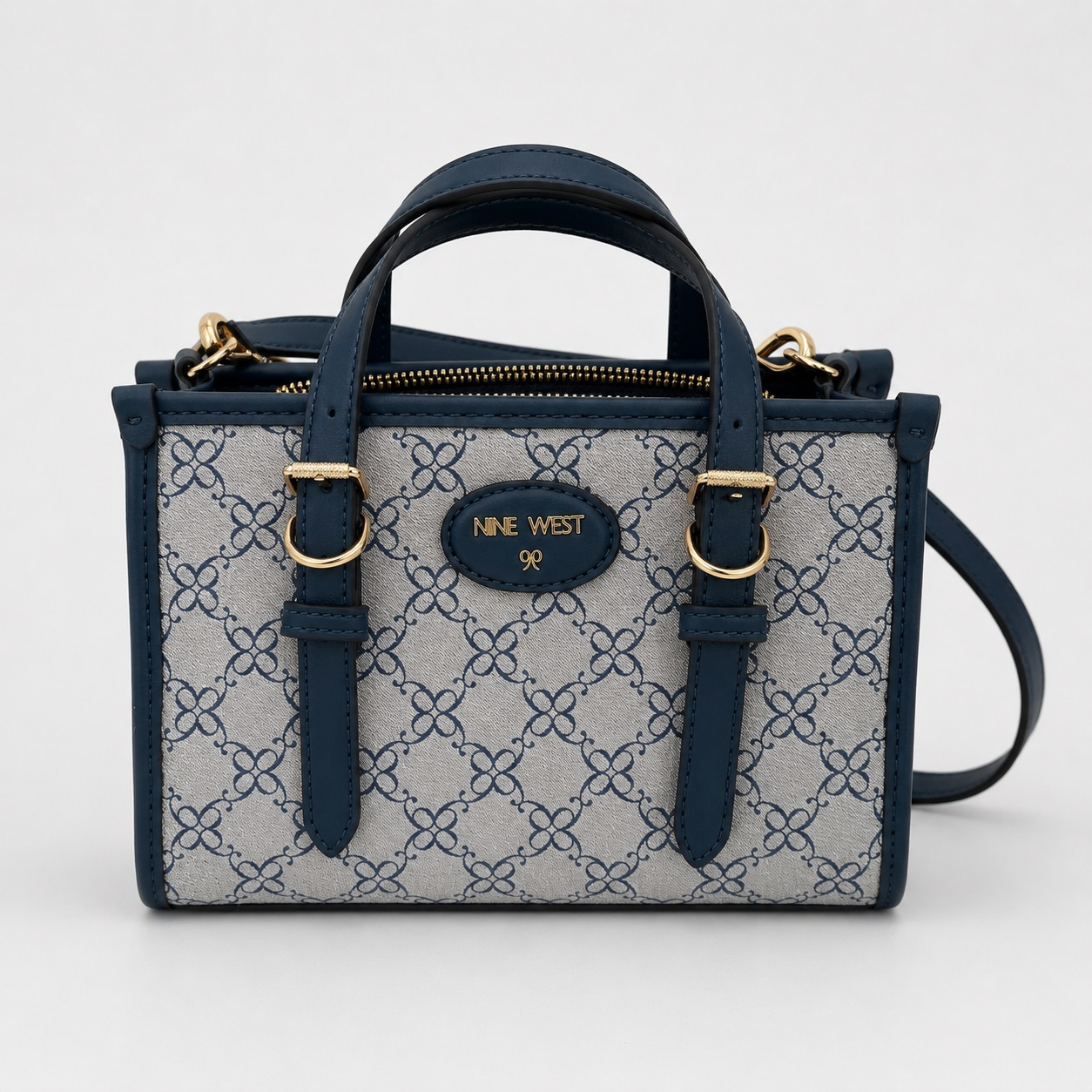 Nine West - Julietta Mini Navy Logo Crossbody Bag - Image 2