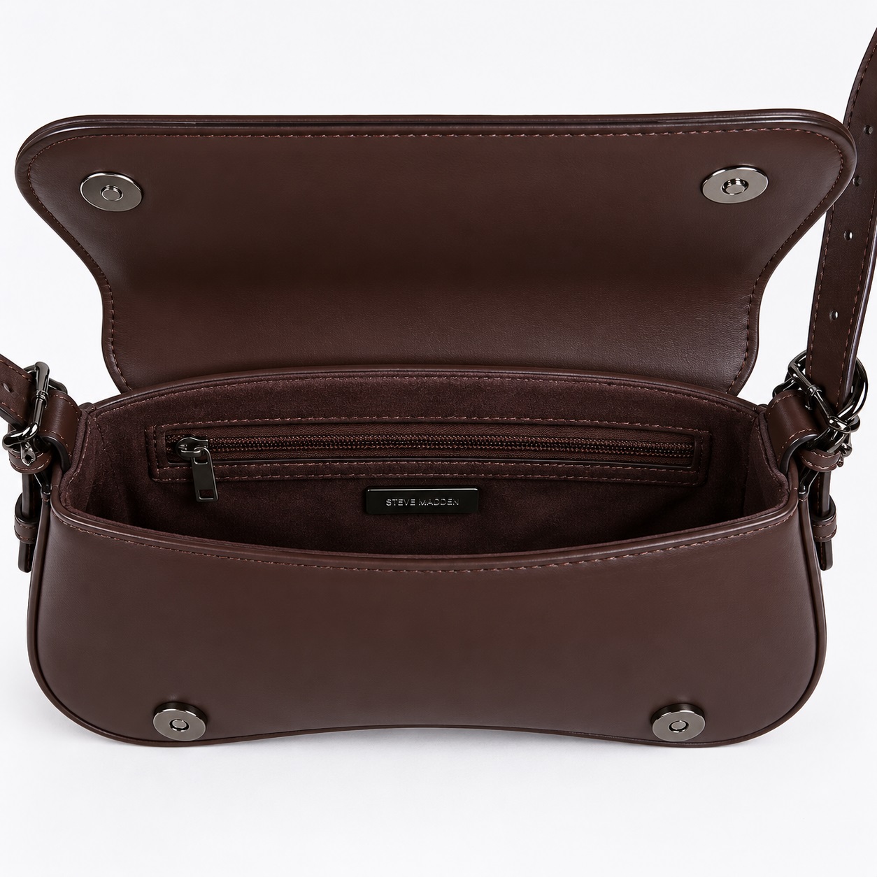 Steve Madden - Chocolate BTOOMSY Shoulder Bag - Image 6